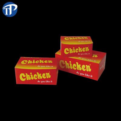 China Recyclable Fast Food Delivery Paper Boxes French Fries Fried Chicken Nuggets Chips Packaging Box for sale