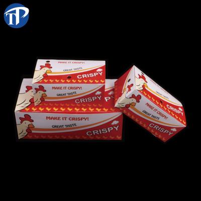 China Recyclable Take Away Paper Fried Food Roast Chicken Packaging Boxes for sale