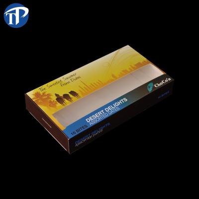 China Recyclable Custom Ivory Board Chocolate Packaging Luxury Boxes With Logo for sale