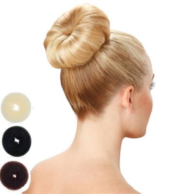 China DIY Hair Curving Nylon Hair Donut Bun Shaper Maker 14-20CM Oversized Hair Accessories Large Stying Bun For Women for sale