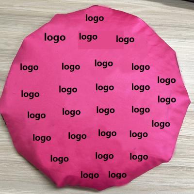 China Fashion designer Women Private Label CUSTOM satin satin backwoods silk hair bonnet for sale