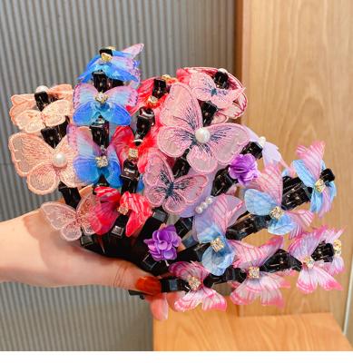 China Sweet Cute Butterfly Hair Band For Girls Kid Hair Clip Headbands Headband Headwear Hair Accessories for sale