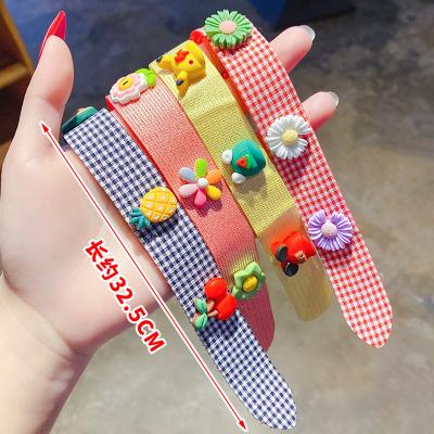 China 2pieces Sweet Set Cute Baby Magic Headband Fruit Flower Hair Band For Kids Toddler Turban Hair Accessories for sale