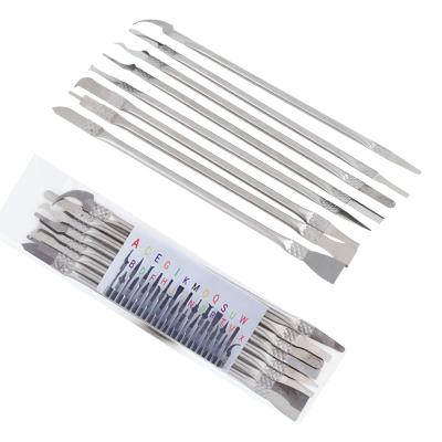 China Practical Motherboard CPU Remover Glue Pry Knife Set 8in1 IC Chip Repair Thin Blade Remove Glue Disassemble Repair Phone Tools 703 for sale