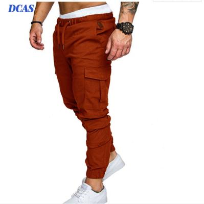 China new design Anti-wrinkle men's suit pants zipper pants with straps outdoor sport men's pants nylon jogger set for sale