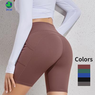 China New Arrivals Breathable Activewear Seamless Gym Short Leggings Running Pants Short Yoga Pants Active Wear Shorts Sets For Woman for sale