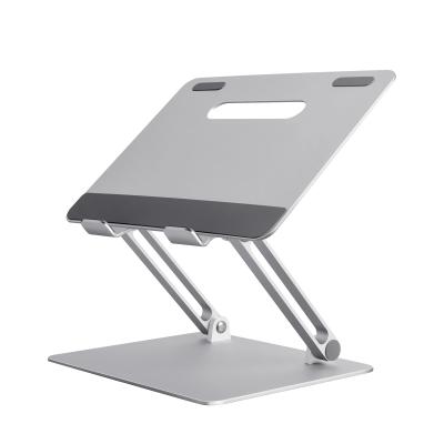 China UPERGO Adjustable Adjustable Angles Aluminum Silicone Laptop Stand with Air-cooled Vented Aluminum Notebook Laptop Stand for sale