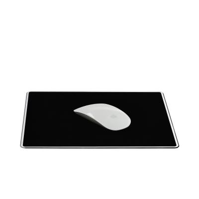 China Morden UPERGO Black Universal Aluminum Mouse Pad CNC Precision Office Sofa Sensitivity Bed For Aluminum Mousepad for sale