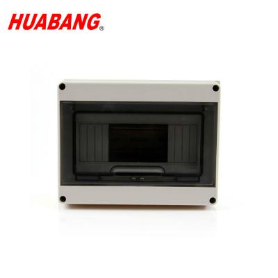 China IP54 Electronic Material ABS PC Meter Circuit Breaker Din Rail Enclosure Indoor Outdoor Water Proof Distribution Box for sale