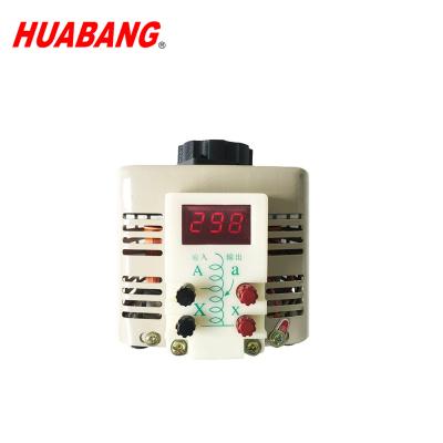 China Voltage Regulator Single Phase AC Voltage Regulator Household Use 0-250v 500W Adjustable LED Display for sale