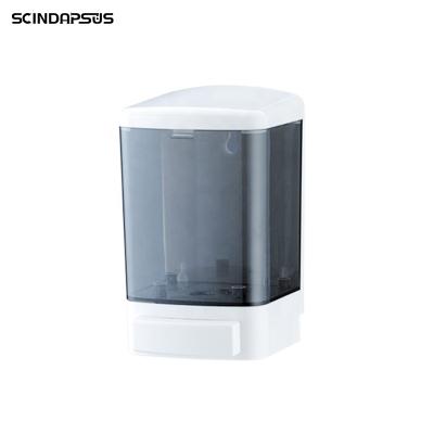 China Foam Manual Push Dropper Wall Mounted Jel Hands Washer Liquid Soap Dispenser 350-1000ml ABS Transparent Soap Container for sale