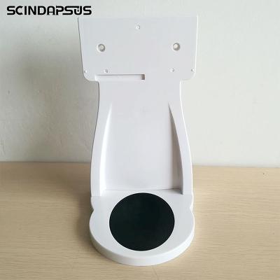 China ABS Plastic Soap Dispenser Paddle Alcohol Sprayer Double Soap Dispenser Prop Accept Desk Standing Or Wall Mounted for sale