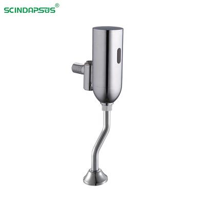 China Modern Automatic Flushing Sensor Toilet Copper Urinal Piss Valve Flushing Valve DC Inductive Battery Or Wall Mounted AC for sale