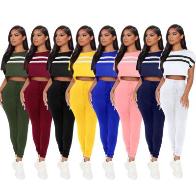 China Custom Logo Viable Workout Running Sportswear Women Active 2 Piece Set Two Piece Sport Tracksuits Tracksuit for sale