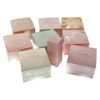 China Custom Luxury Printing Recycled Materials Logo Cosmetic Skin Care Packaging Paper Box CMYK Pantone Make Up Coated Paper Box for sale