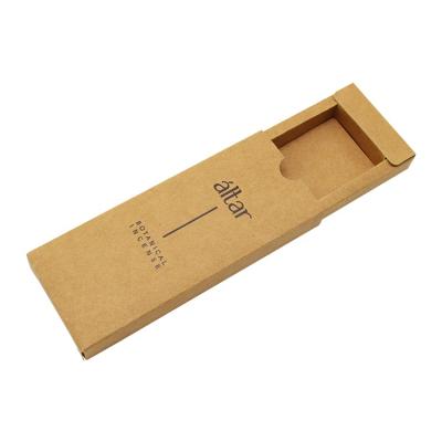 China Recycled Materials Eco - Friendly Kraft Paper Packaging Boxes Recycled Kraft Paper Box Customized Boxes For Incense for sale