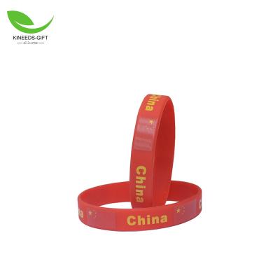 China Custom Logo Casual/Sporty Silicone Wristbands For Inspired for sale