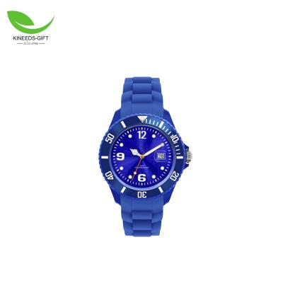 China Multiple Time Zone Water Resistant Classic Quartz Watch Freeze Colorful Silicone Quartz Watch for sale