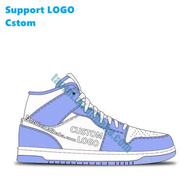 China Factory Fashion Design Logo Classic 1 Outdoor Sports Shoes Retro Running Shoes Basketball Shoes Custom Made Men Sneakers for sale