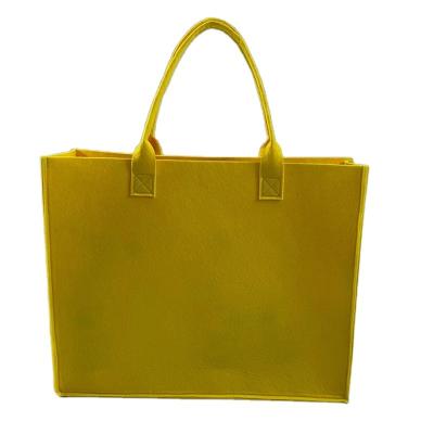 China Eco Friendly Fashion Design Grocery Shopping Woman Felt Tote Bag for sale