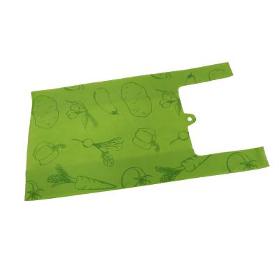 China Environmental eco-friendly factory cut non woven shopping bags supermarket eco t-shirt foldable bags for sale