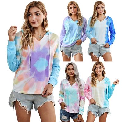 China Custom Fashionable Sweatshirts Polyester Ladies Pullover Pink Dye Women's Anti-wrinkle Designer Link Hoodies for sale