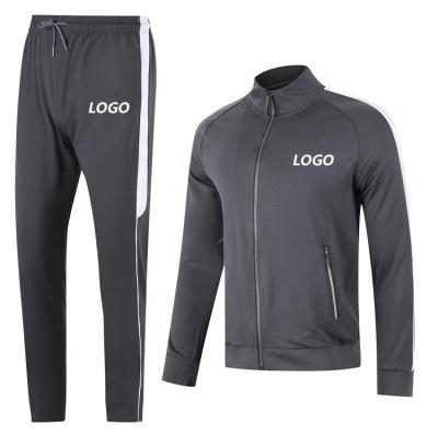 China Custom Made High Quality Jogging Zipper Sweatshirts Mens Sport Wear Tracksuit Two Piece Sets QUICK DRY for sale