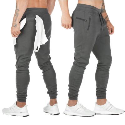 China High Quality Anti-wrinkle Men's Zipper Pockets Cotton Sports Tracksuit Running Joggers Sport Running Joggers for sale