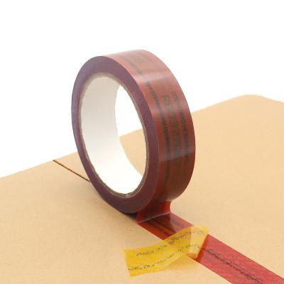 China Waterproof Adhesive Tamper Proof Security Tape to Secure Sensitive Assets Evidence Marker Self Seal label Serial Numbers Void Warranty for sale