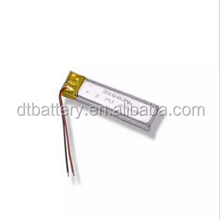 China MP3/MP4 Player 8mm Width Ultra Narrow Lipo Battery 3.7V 40mAh 030830, 030815 for sale