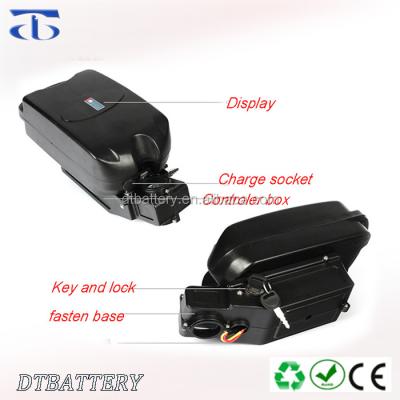 China Electric Bike Customized Ebike Frog Battery Pack 24v 36v 48v 52v 15ah for folding ebike for sale