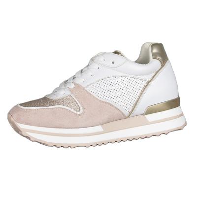 China Fashion Trend China Supplier Women Sneakers Customized Design New Product Casual Shoes Spliced ​​Lightweight Thick-soled Women Walking Shoes for sale