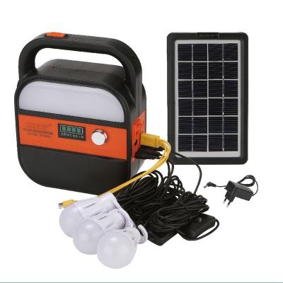 China AT-9018 DAT Solar Powered Home Kits Home System Solar Rechargeable Emergency Light for sale