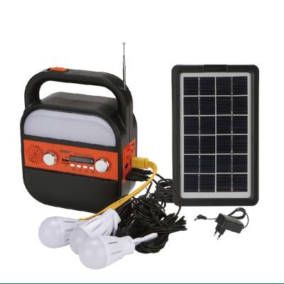 China AT-9018B DAT Home Solar Lighting System Kits With MP3 And DC Radio Solar Lighting Kits With USB Mobile Phone Function for sale