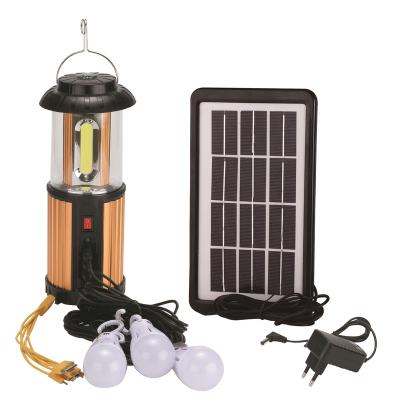 China AT-270 20W Camping Light Solar Panel Home Aluminum Rechargeable Led Kit With Compass for sale