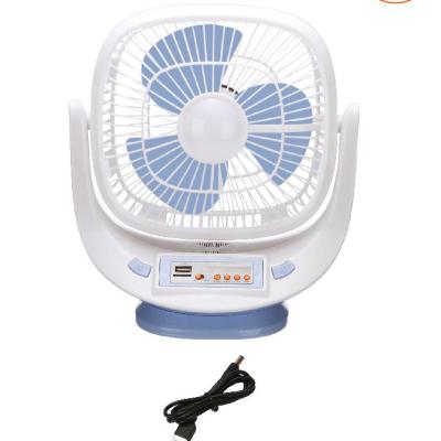 China LED USB Function AT-9908B Mobile Charging Electric Solar Fan With Led Light Portable Electric Fan With USB Mobile Phone Charging Function for sale