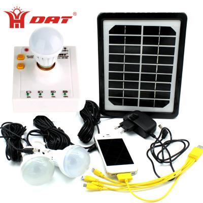 China AT-188 mini lithium indoor and outdoor rechargeable specifications solar lighting system with mobile phone function home charging solar light bulb for sale