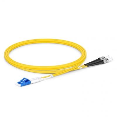 China 1m (3ft) LC UPC to ST UPC Duplex OS2 Single Mode PVC Fiber Optic Patch Cable MTP MPO Trunk Cables (OFNR) 2.0mm for sale