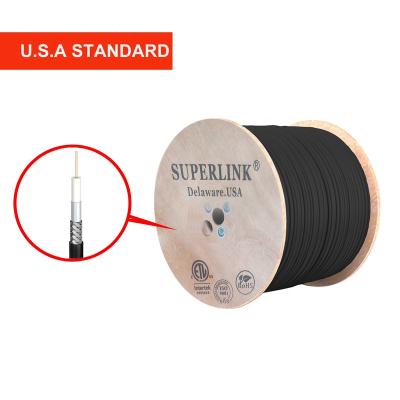 China Factory Cheap RG59 RG11 Siamese Cable CCTV Coaxial Cable RG6 Coax Cable for sale