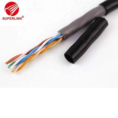 China Double jacket PVC PE LAN cable network PoE UTP outdoor ftp CAT5E SFTP CAT5 CAT5E CAT6 24AWG 23AWG for sale