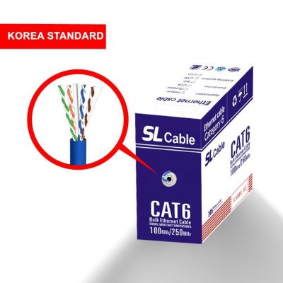 China Networking or computer network cable SFTP cat6 ftp cat6 LAN cable amp link cable 305m 4 pair for sale