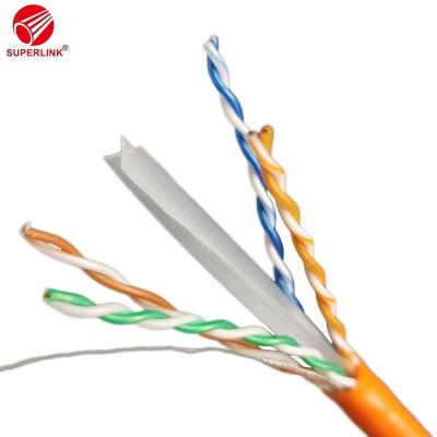 China Networking or computer network cable 4 pair cat5e ftp cat6 UTP cat6a LAN cable amp link cable 305m for sale