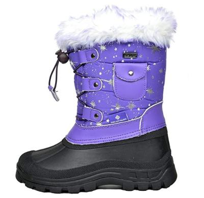 China Cushioning Reflectiive Colorful Ankle Snow Boots Girls Winter Bling Ankle Boots for sale