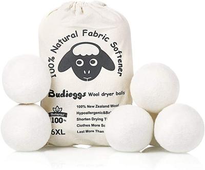 China Amazon Cleaning Bestseller Carry On Use 6 Pack XL 100% Clean Wool Felt Dryer Ball for sale