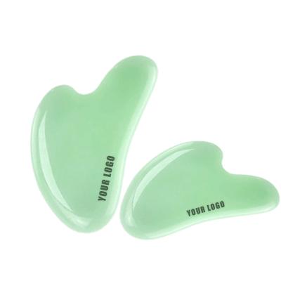 China Whitening Natural Premium Authentic Facial Roller Skin Massager Face Scrapping Stone Clear Quartz Gua Sha for sale