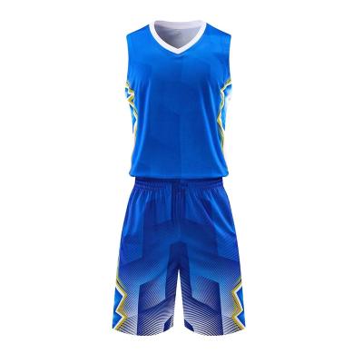 China Team Sublimation Design Elastic Waistband Antibacterial Basketball Blank Machine Wash 100% Polyester Tank Top for sale