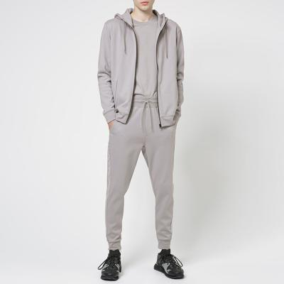 China Sportswear QUICK DRY Two Piece Hoodie Solid Color Sports Tracksuit Leisure Casual Suit for sale