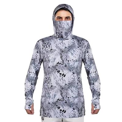 China Hot Sale Anti-UV Sublimation Printing Men's UPF 50+ UV Quick Dry Cool Shirts Custom Long Sleeve Fishing Shirts for sale