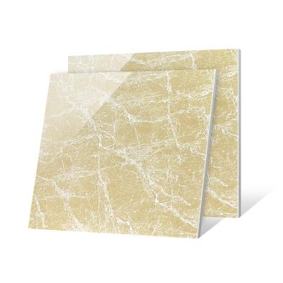 China 80x80 Tiles 80x80 Glazed Gold Color Porcelain Metallic Glossy Marble Floor Tiles Fully Polished Glazed Marble Black Floor Tile for sale