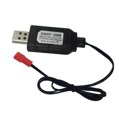 China 4.8V Battery Charger Free Sample For Ni-CD NI-MH Wholesalefor RC Aircraft DC Battery Charger Wire USB Remote Control 4.8V JST Chargers for sale